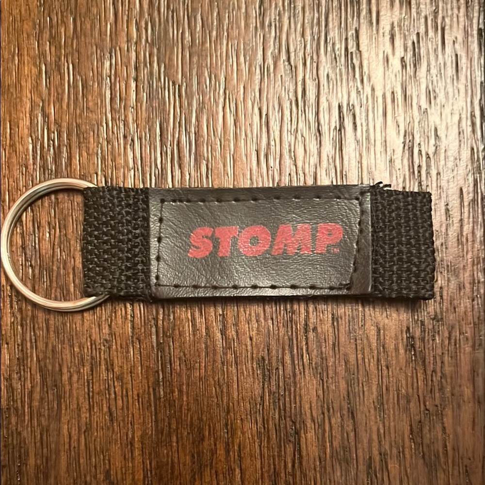 STOMP Black Strap Keychain